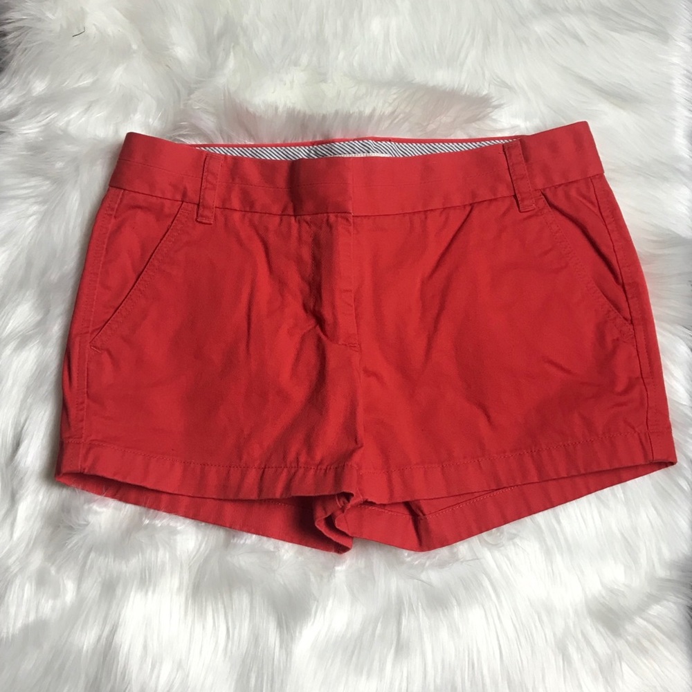 J.Crew 3-inch Broken In Chino Shorts - Orange - 6